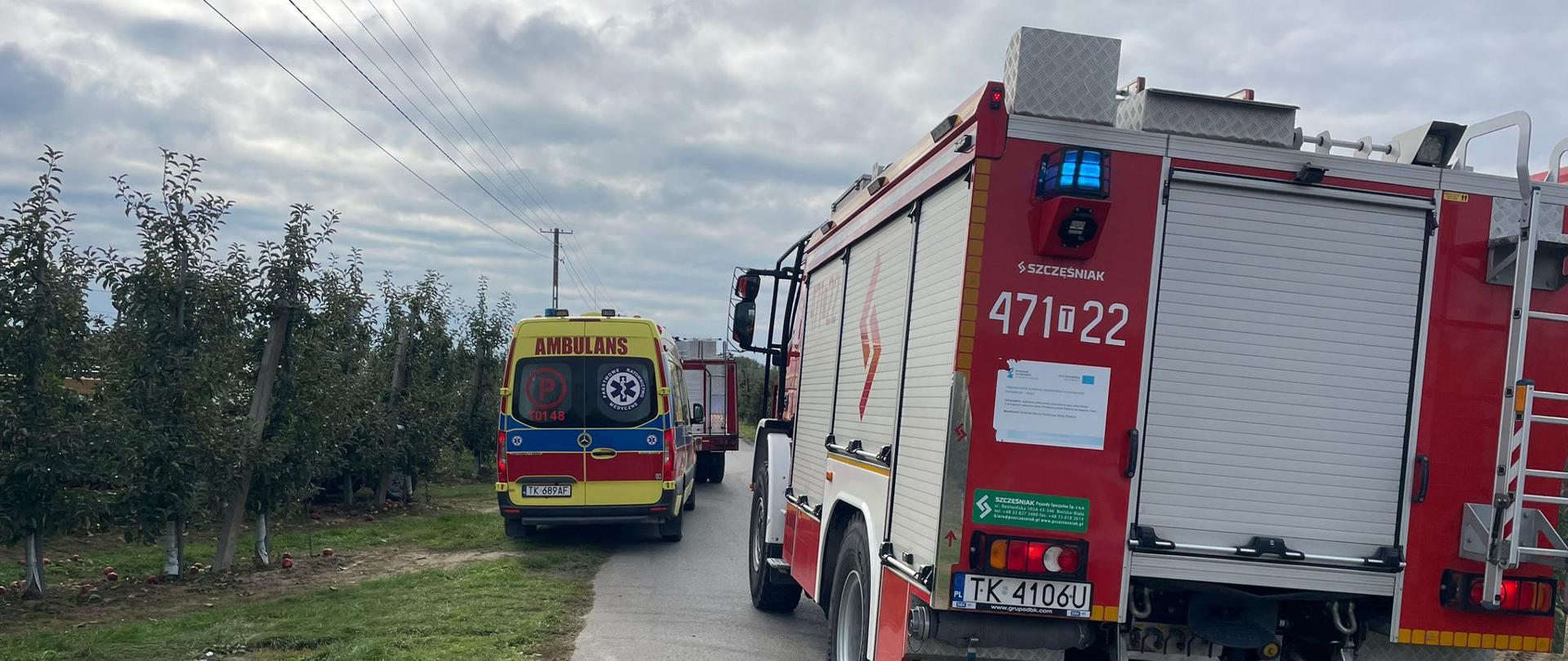 Wypadek podczas prac polowych w miejscowości Święcica