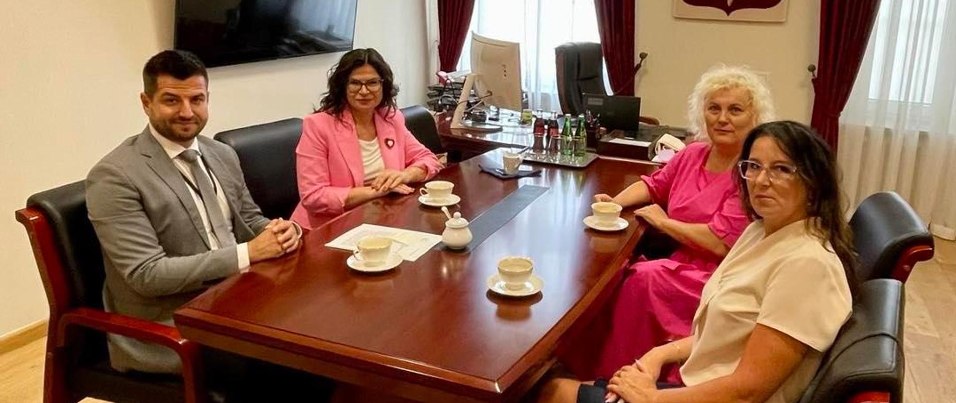 Spotkanie dotyczące bieżącej działalności SIM w Gminie Dragacz.