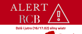 Alert RCB o silnym wietrze. Zostań w domu.