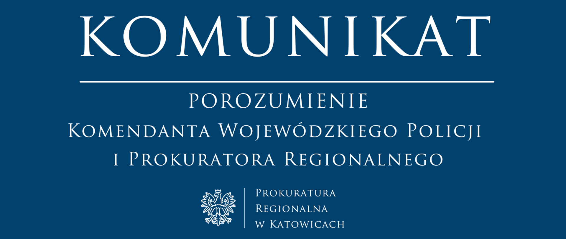 Komendant Wojewódzki Policji w Katowicach nadinspektor Mariusz Krzystyniak oraz Prokurator Regionalny w Katowicach Jakub Cema podpisali porozumienie w sprawie powołania zespołu do spraw katastrof oraz zasad współdziałania w tym zakresie.