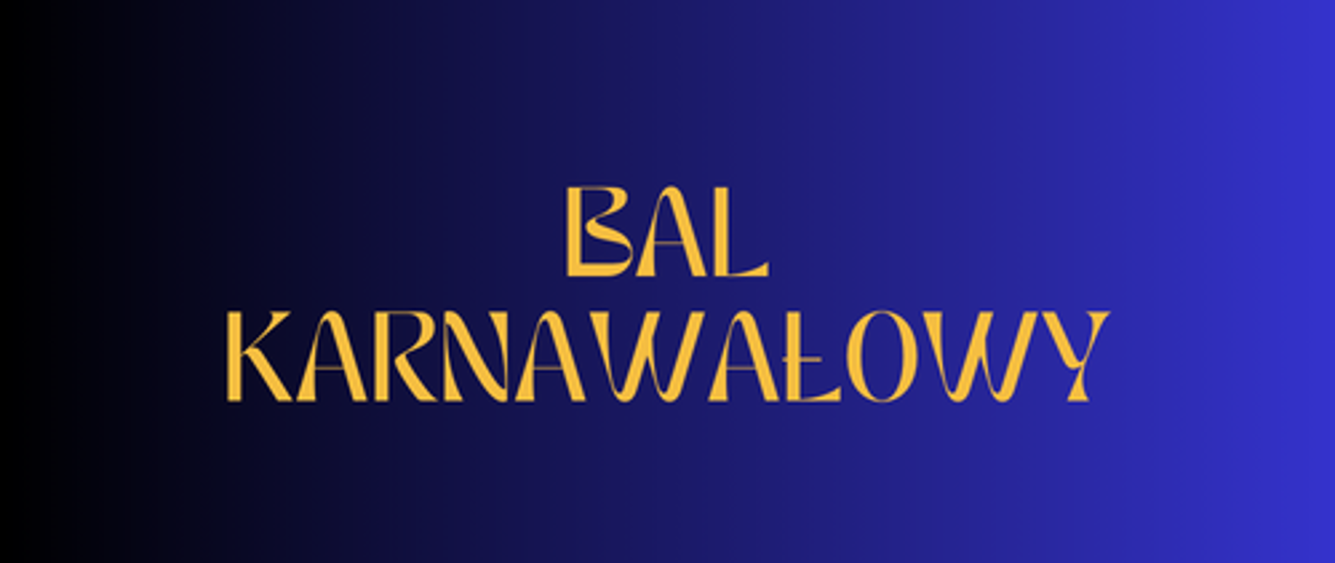napis bal karnawałowy