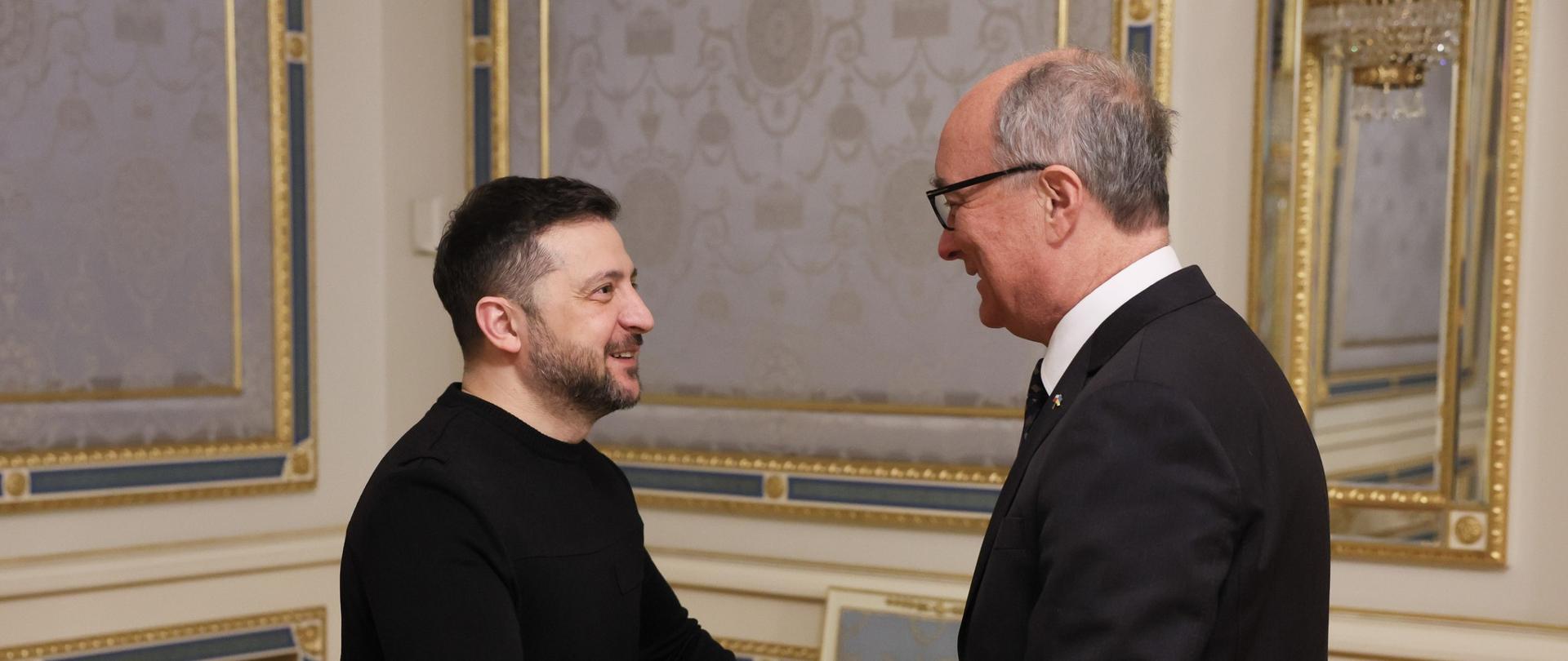 Marszałek Włodzimierz Czarzasty i Prezydent Wołodymyr Zełeński