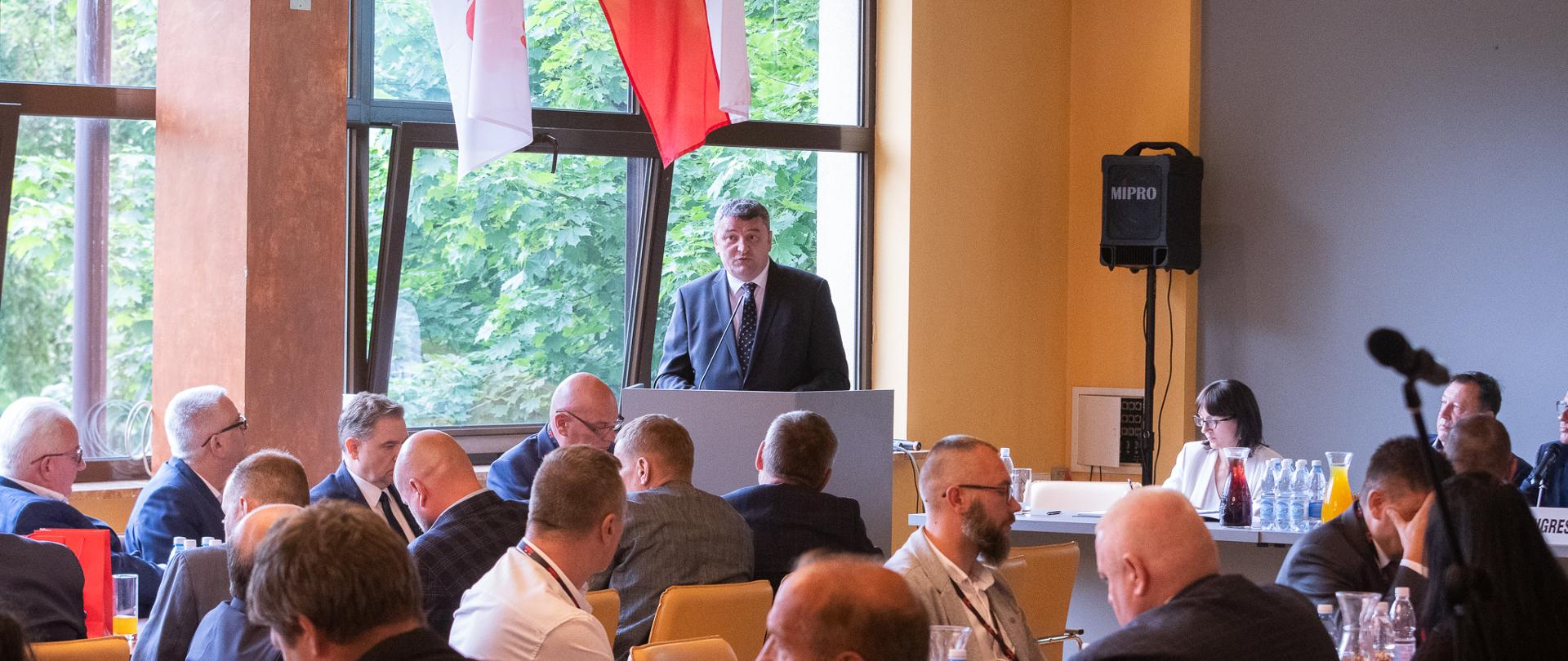 Minister Marek Wesoły podczas Krajowego Zjazdu Delegatów - NSZZ Solidarność