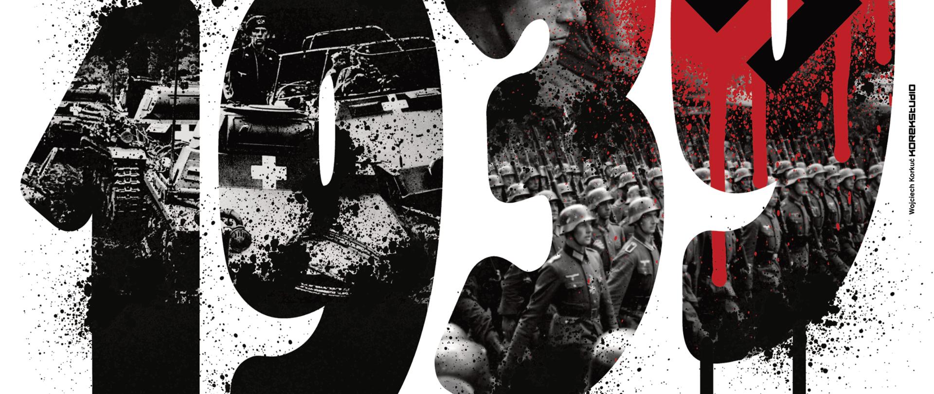 Plakat pod tytułem - 83. rocznica agresji Niemiec na Polskę.