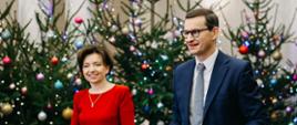 Premier Mateusz Morawiecki podczas spotkania świątecznego w Ministerstwie Pracy i Polityki Społecznej 