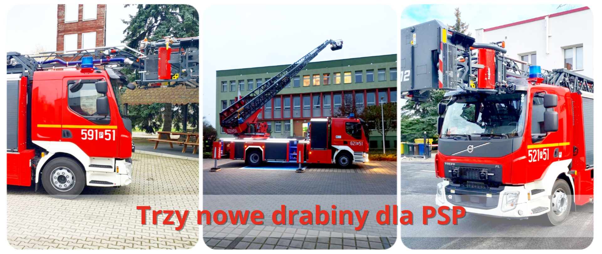 Zakup 3 nowych samochodów z drabiną mechaniczną dla jednostek PSP z terenu woj. wielkopolskiego