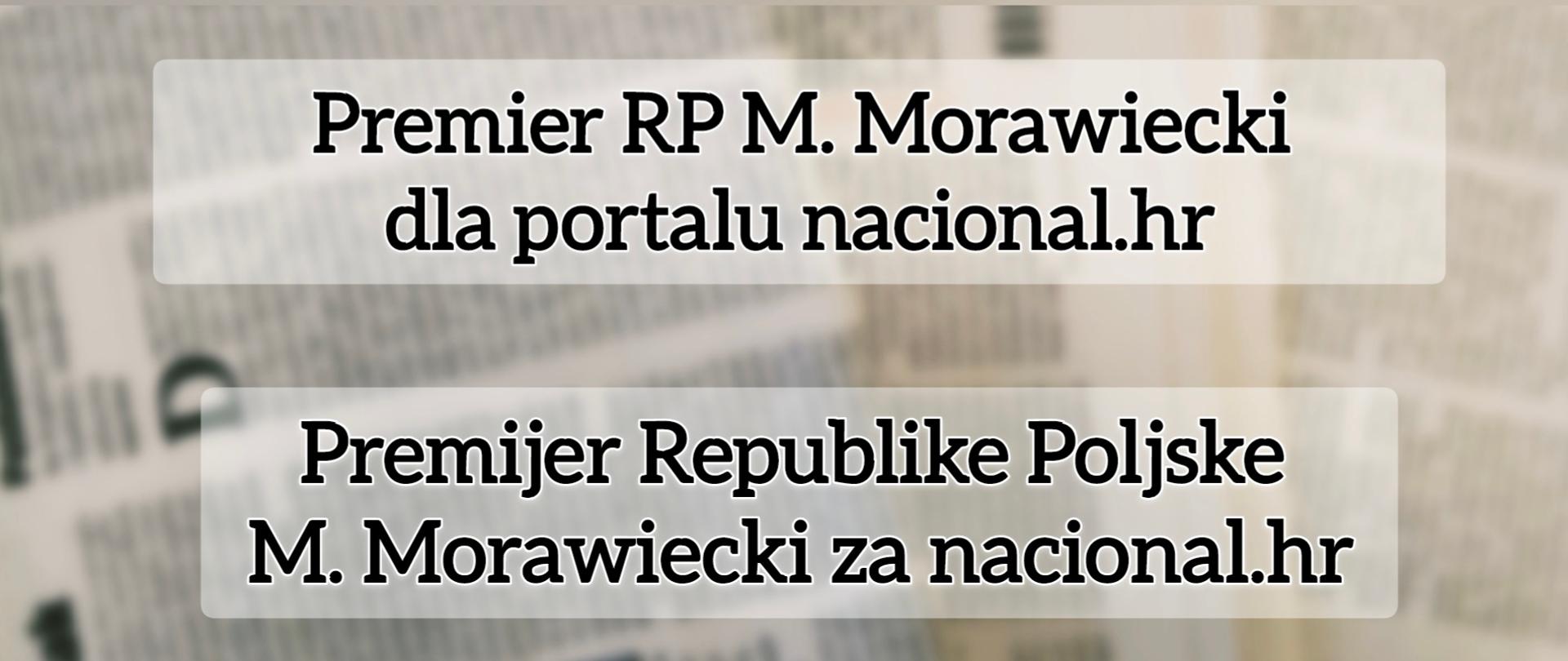 Premier RP dla Nacional.hr