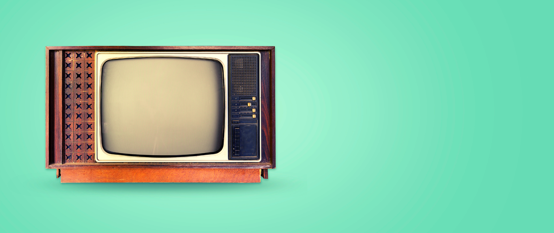 Ekran starego telewizora