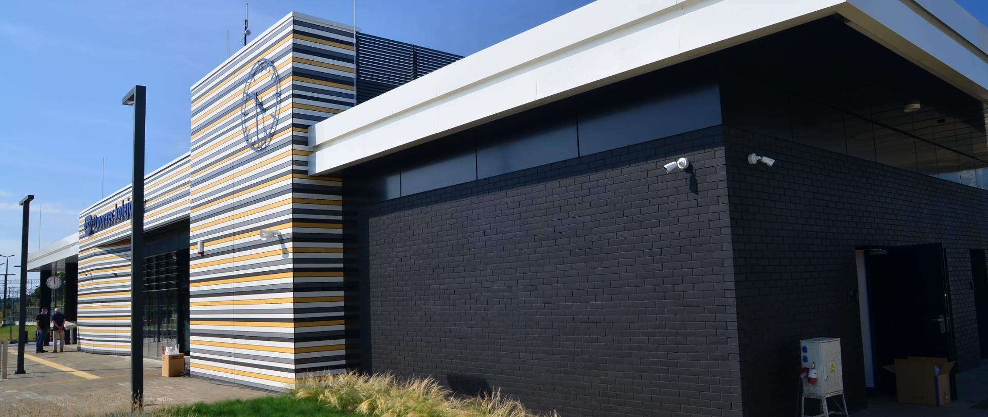 Nowo wybudowany dworzec w Nidzicy