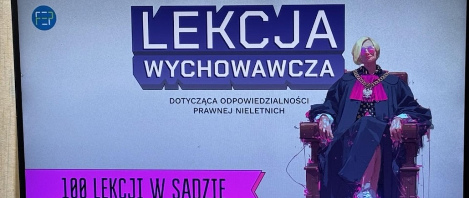 LEKCJA WYCHOWAWCZA W SĄDZIE
