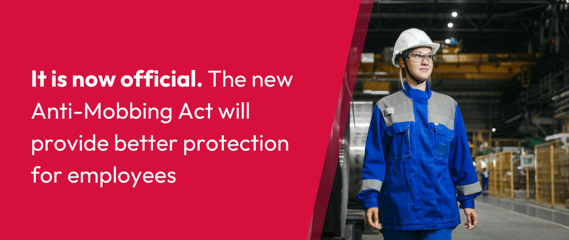 It is now official. The new Anti-Mobbing Act will provide better protection for employees