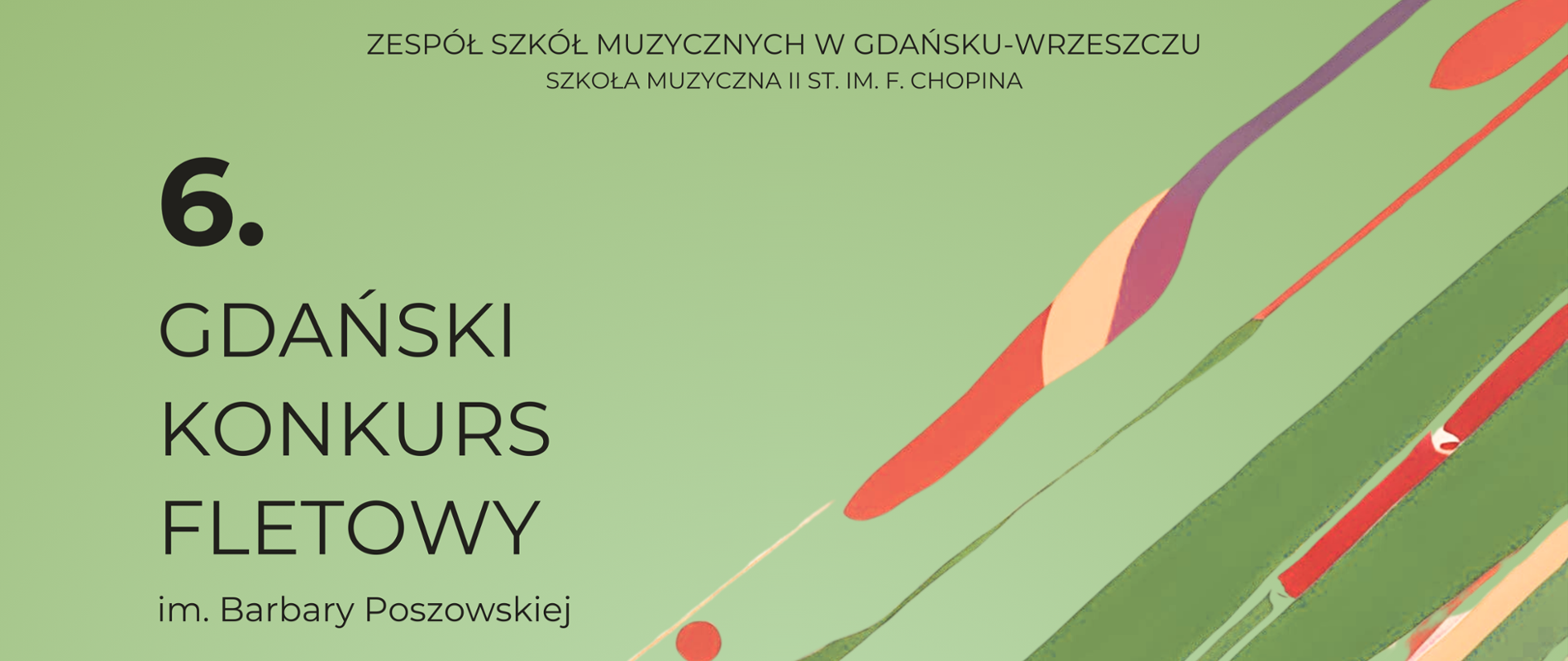 Gdański Konkurs Fletowy, grafika przedstawia flet