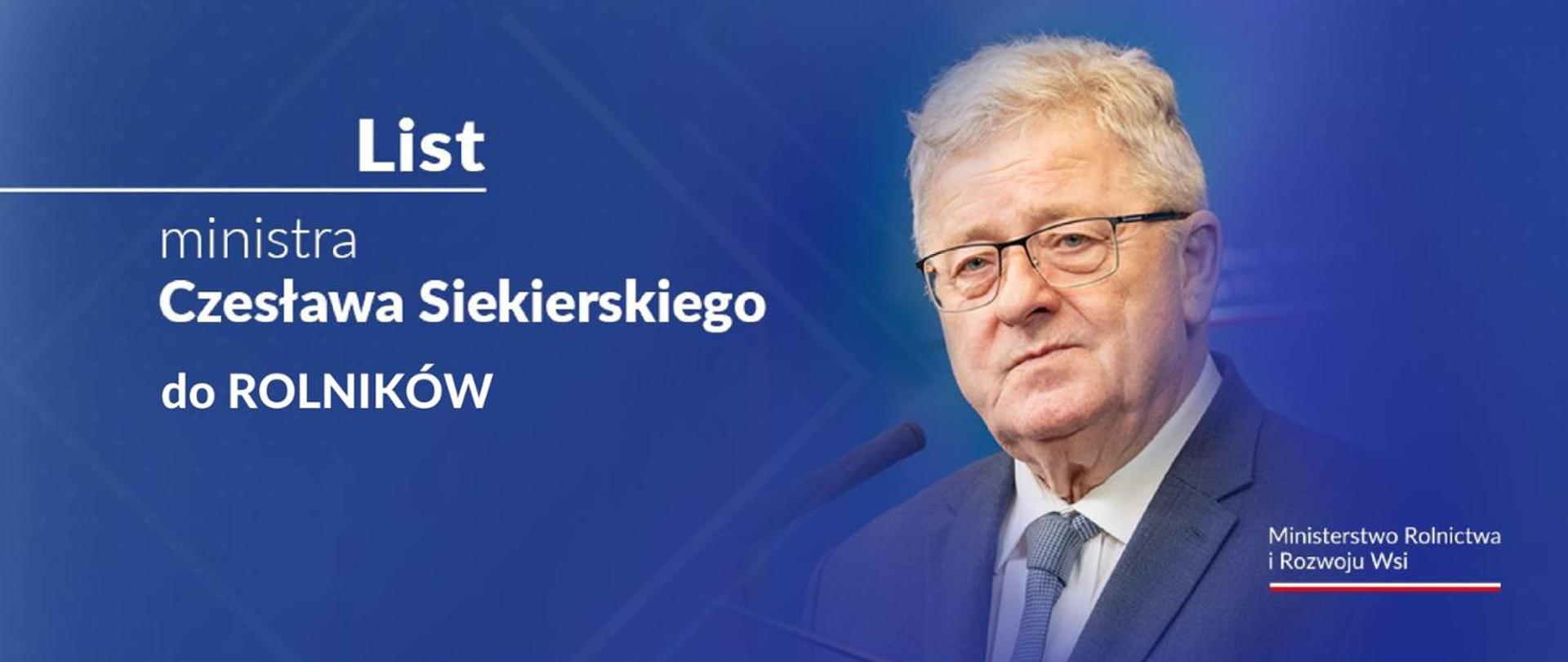 List Ministra Rolnictwa i Rozwoju Wsi do Rolników