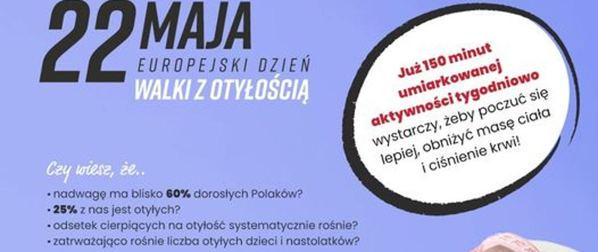 22 maja to Europejski Dzień Walki z Otyłością