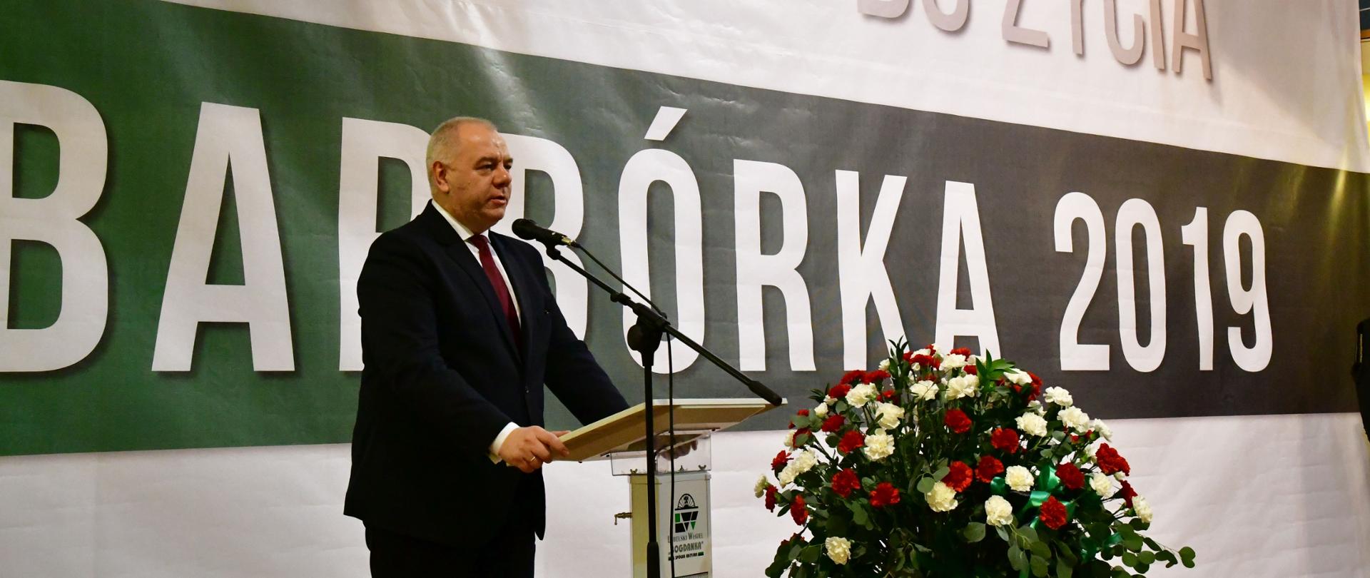 Wicepremier Jacek Sasin na uroczystościach barbórkowych w LW Bogdanka