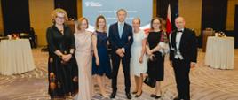 The personnel of the Embassy of the Republic of Poland in Kuala Lumpur, from left: JoAnna Jurczyga, Barbara Buratyńska, Anna Karolina Braniecka-Wadke, Ambasador Krzysztof Dobrowolski, Agnieszka Dobrowolska-Czewnik, Magdalena Paily, Płk Jacek Buratyński