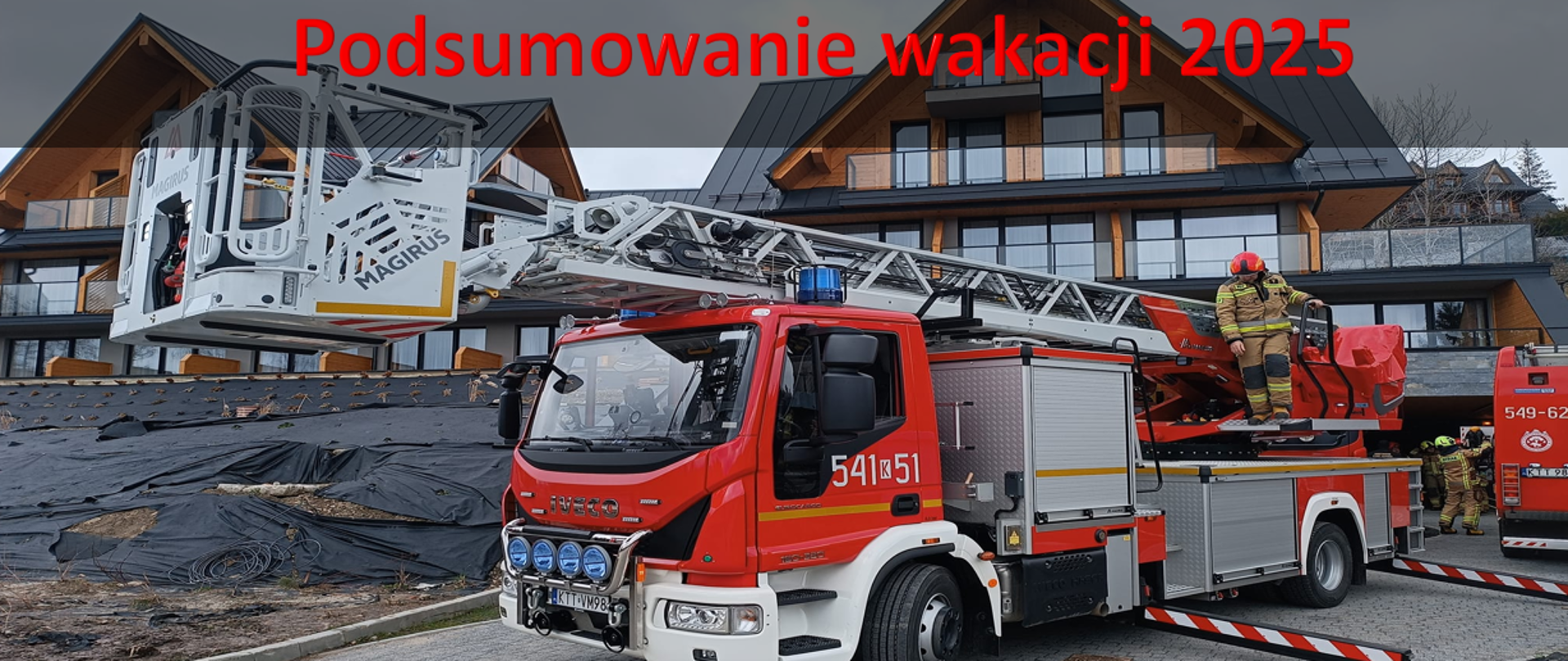 Działalność tatrzańskich strażaków podczas wakacji 2025