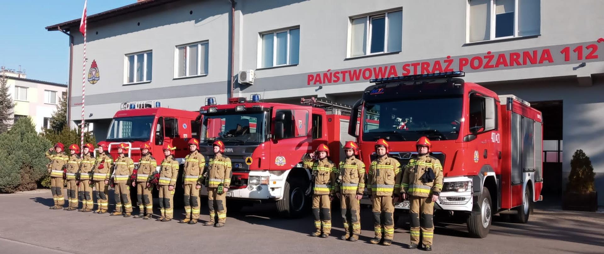 Minuta ciszy dla poległych strażaków z Ukrainy.