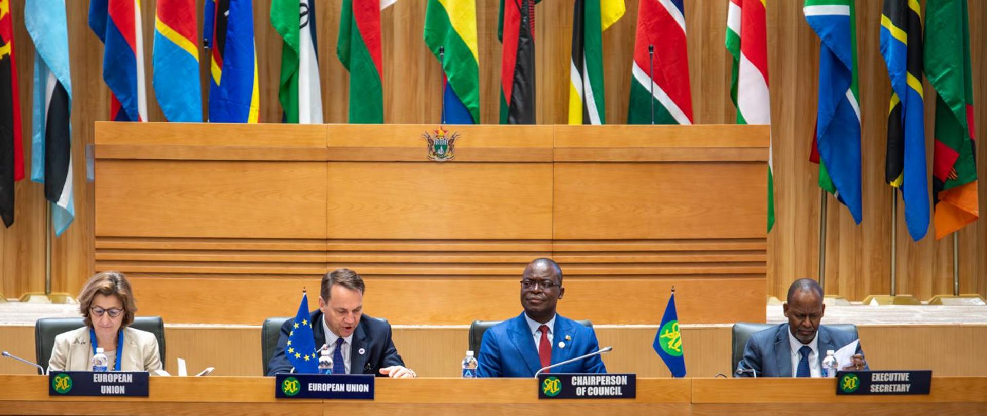 Minister Radosław Sikorski na Spotkaniu Ministerialnym UE-SADC w Zimbabwe