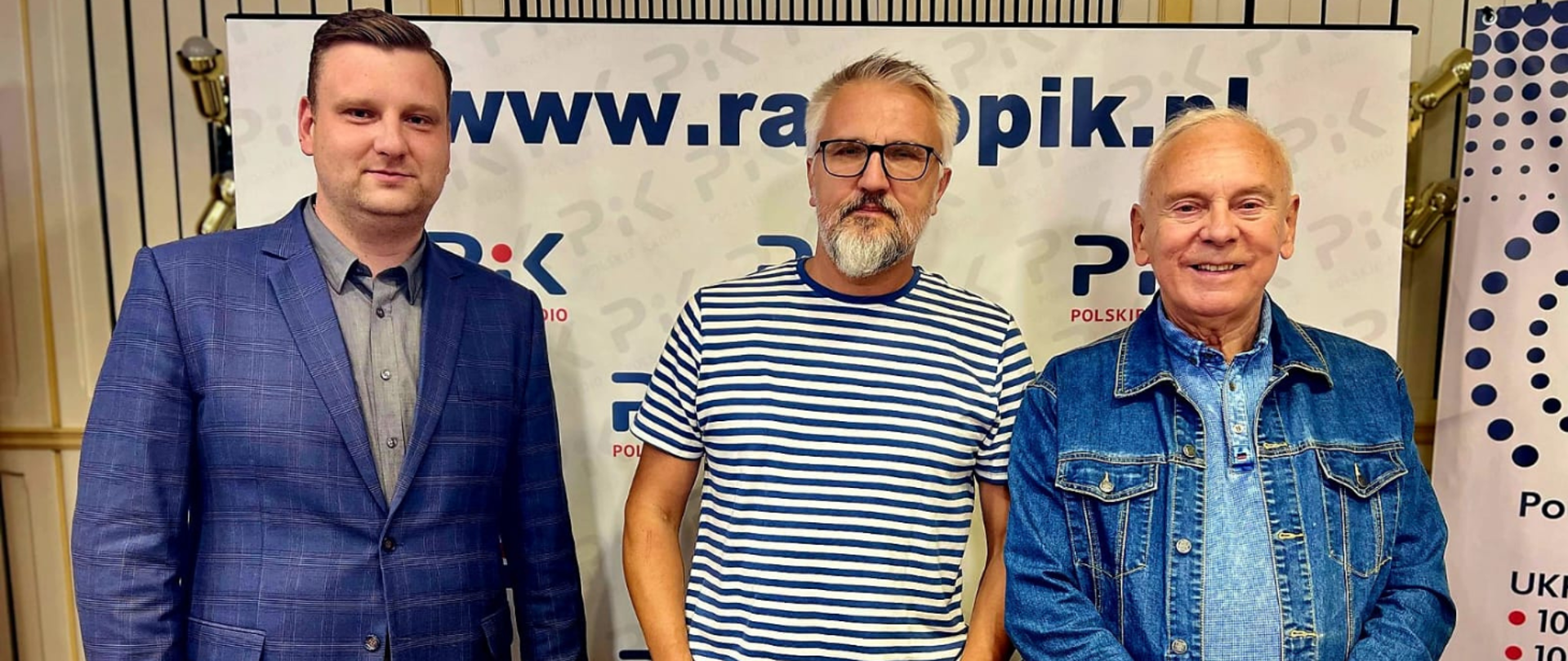 Gośćmi red. Ireneusza Sangera (w środku) w bydgoskim studiu byli Łukasz Betański i Jerzy Matuszak (od lewej).