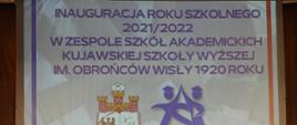 Inauguracja roku szkolnego 2021/2022 Zespołu Szkół Akademickich KSW we Włocławku