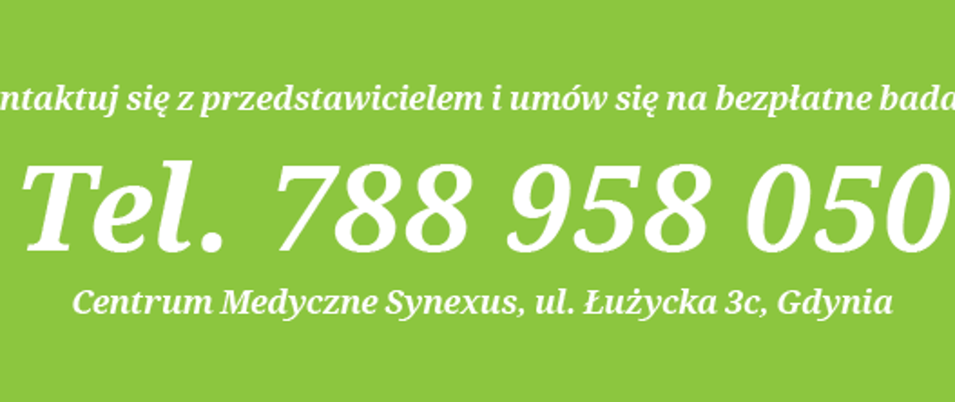 numer telefonu do Synexus 788 958 050