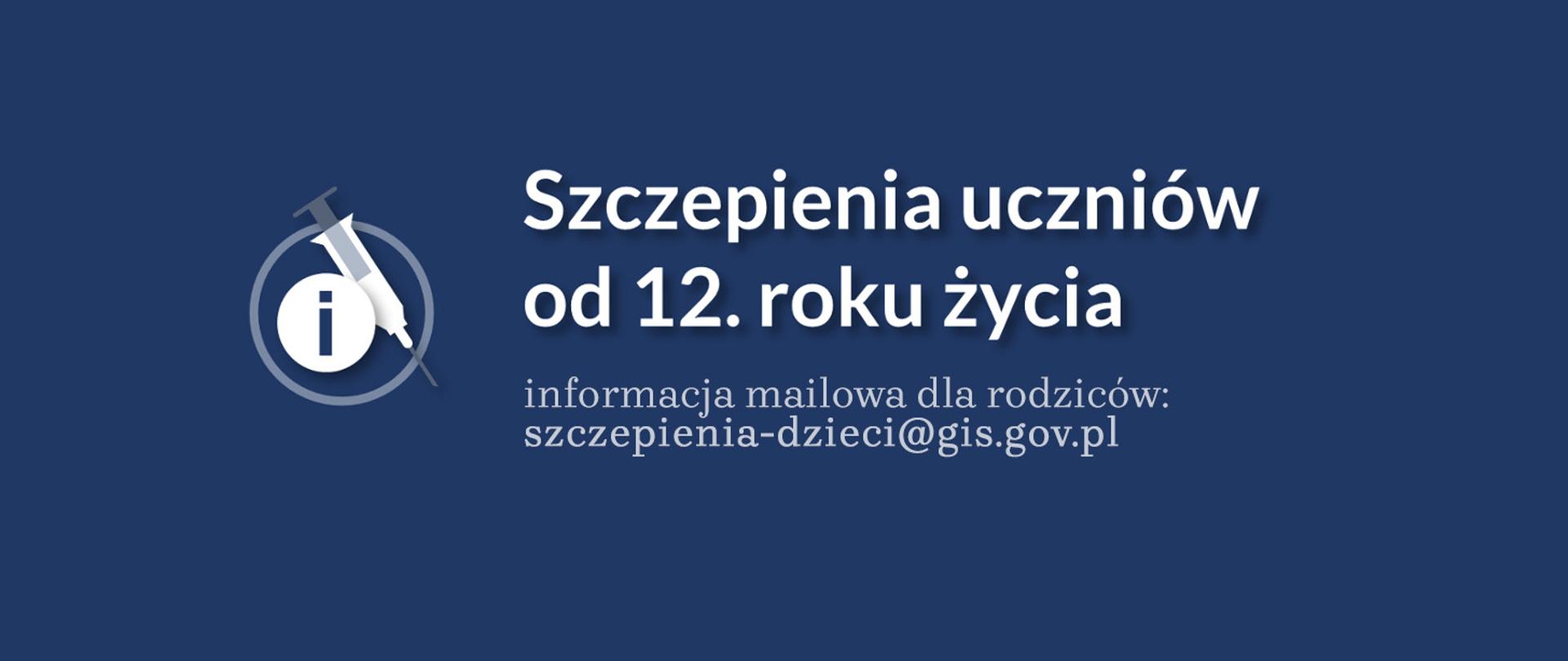 mail dla rodziców szczepienia-dzieci@gis.gov.pl