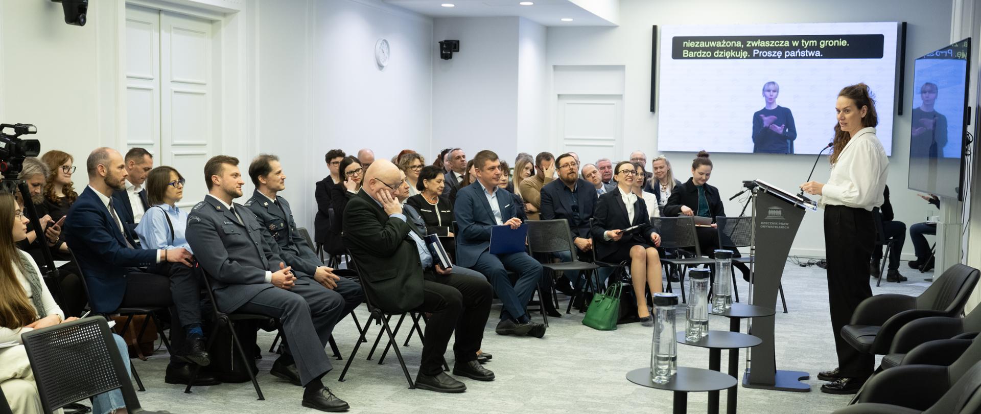 Wiceministra Maria Ejchart uczestniczyła w konferencji zorganizowanej przez Rzecznika Praw Obywatelskich