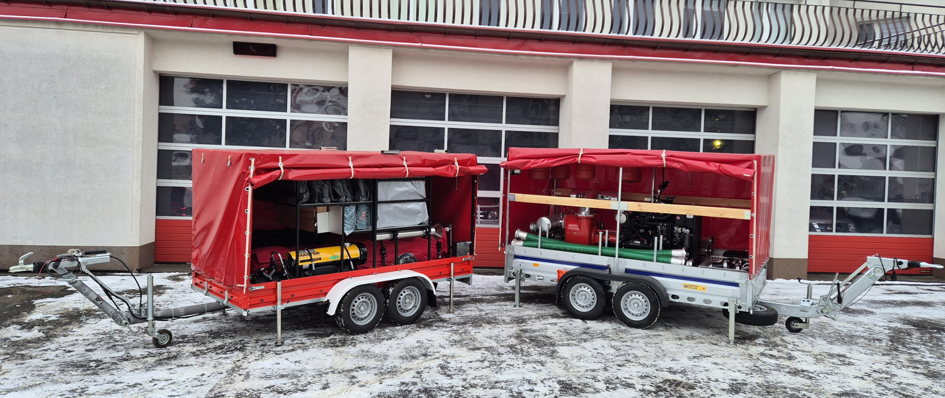 Przyczepka pompowa i logistyczno-kwatermistrzowska