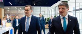 Premier Mateusz Morawiecki podczas uroczystości otwarcia fabryki PepsiCo w Świętem.