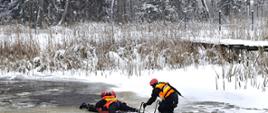 Ćwiczenia z ratownictwa lodowego 