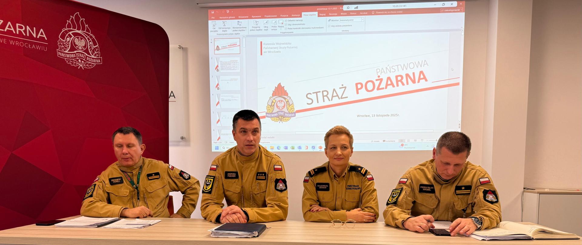 Nowe przepisy dla strażaków PSP – spotkanie robocze we KW PSP we Wrocławiu
