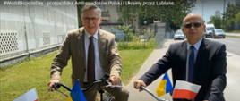 World Bicycle Day Ambassador of Poland Krzysztof Olendzki and Ambassador of Ukraine Mykhailo Brodovych, Ljubljana, 3 June 2022