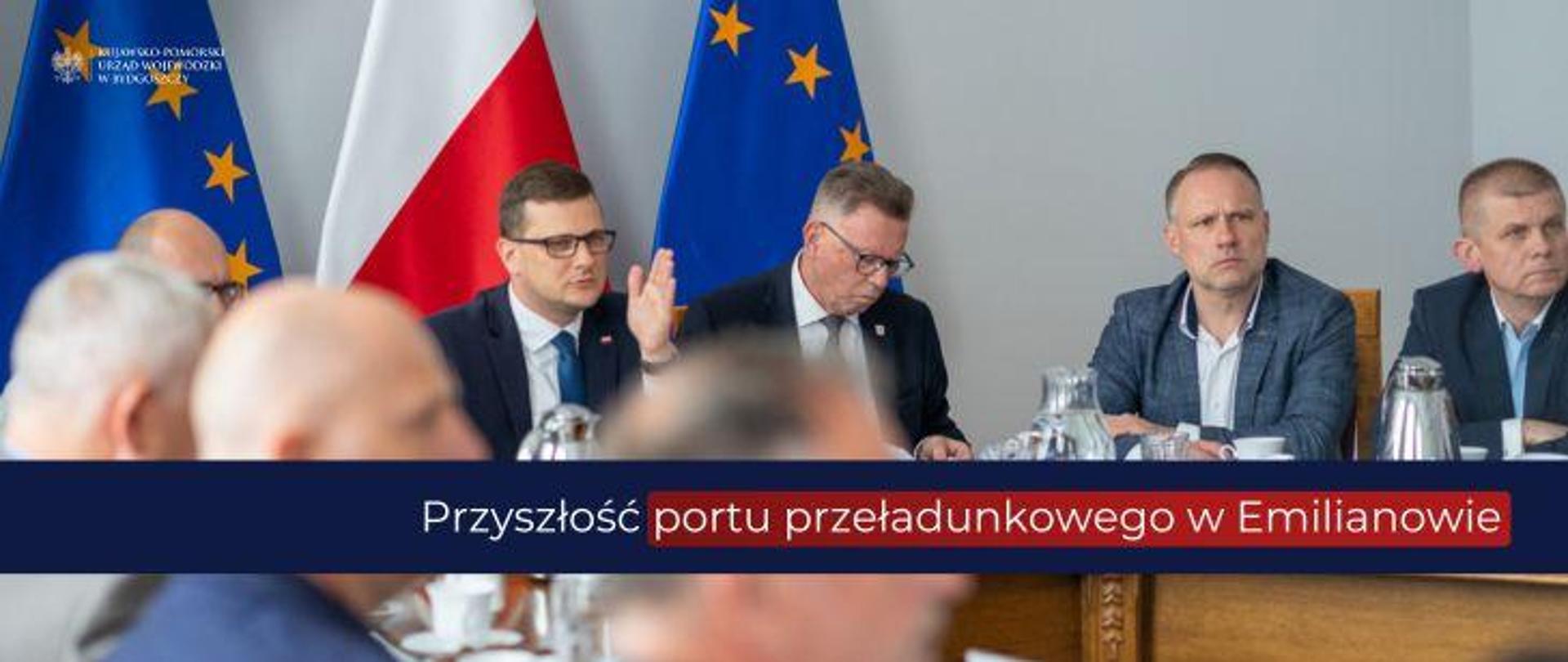 Spotkanie dotyczące przyszłości portu przeładunkowego w Emilianowie