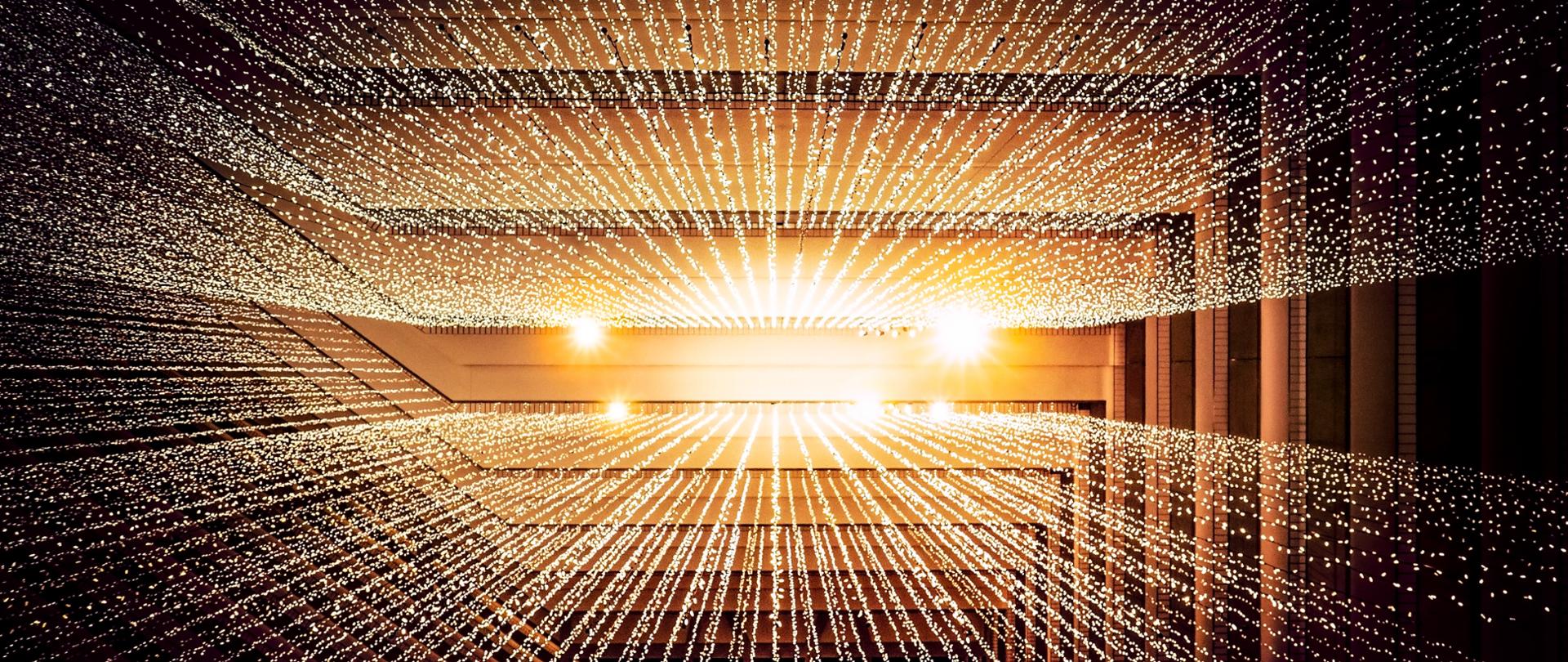 ilumnacja swietlna widok z dolu