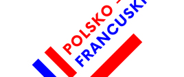 Na białym tle logotyp polsko-francuskiego roku nauki 2019 w kolorach flagi Francji i Polski