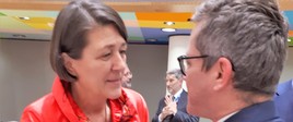 Minister G. Witkowski rozmawia zVioletą Bulc komisarzem ds. transportu