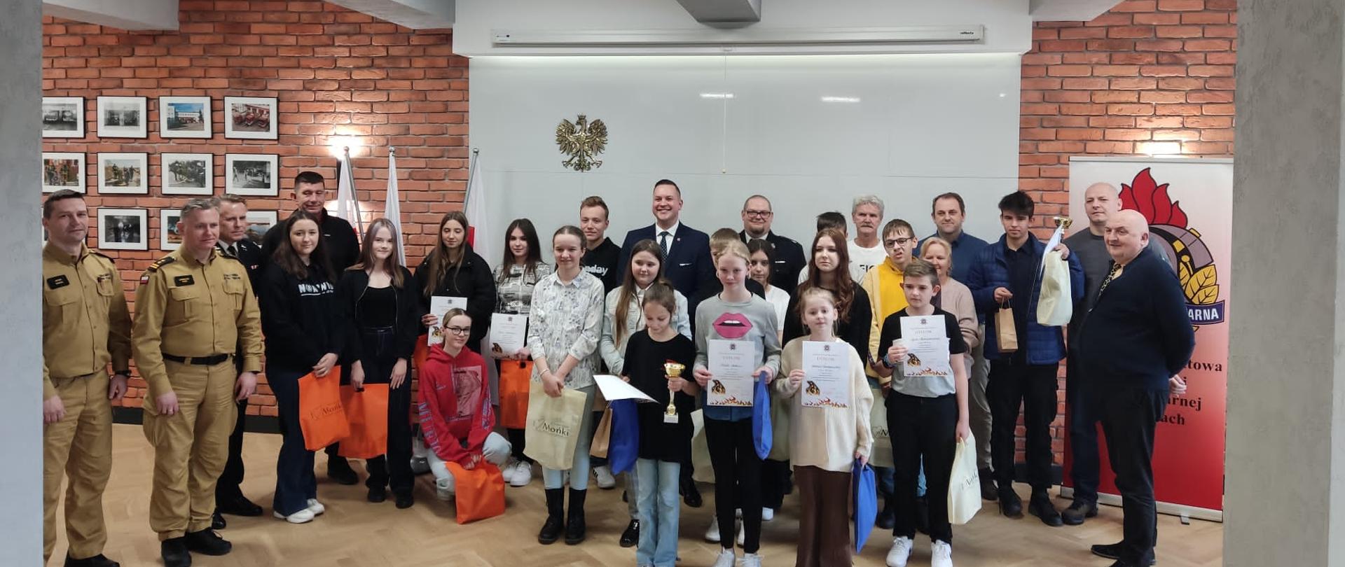 Powiatowe eliminacje Ogólnopolskiego Turnieju Wiedzy Pożarniczej „Młodzież zapobiega pożarom”.