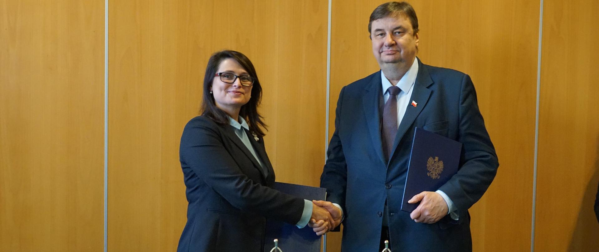 Spotkanie dwustronne wiceministrów Sz. Giżyńskiego i O. Kowalowej