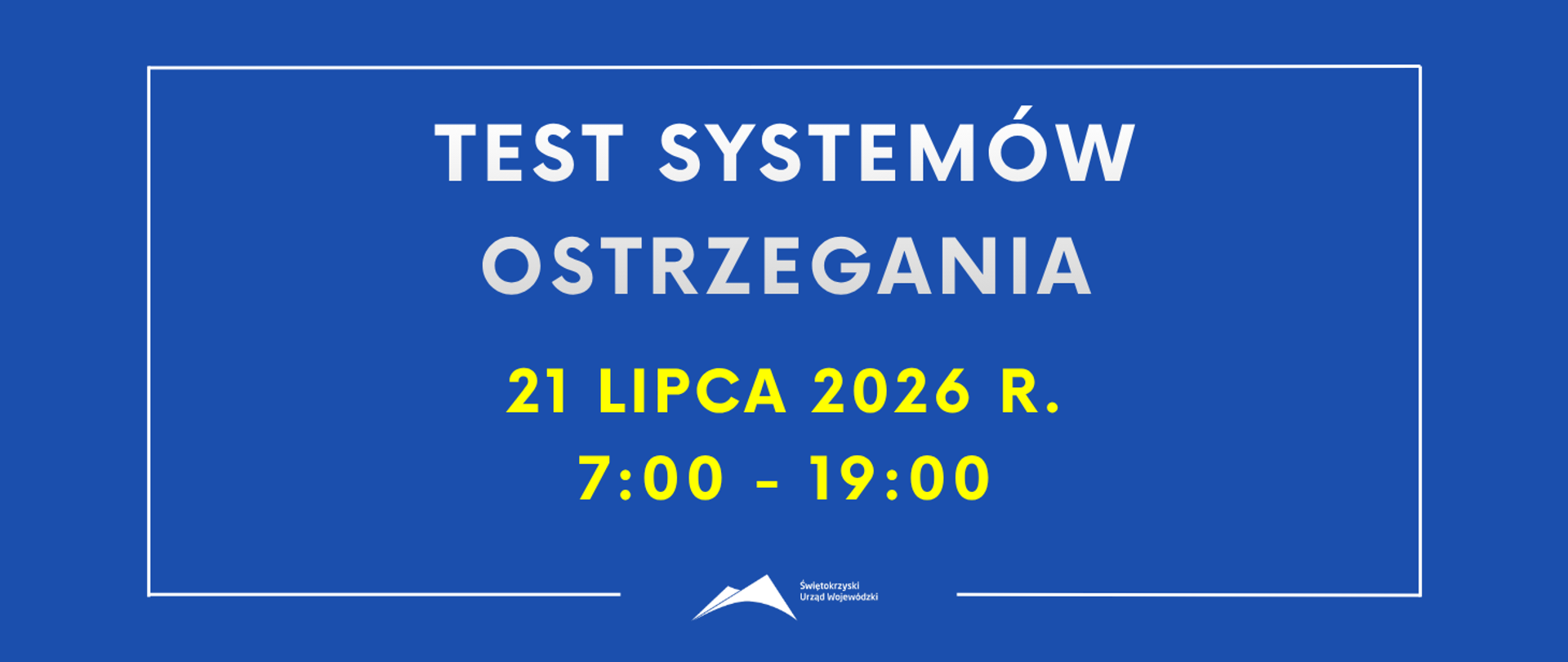 Test systemów ostrzegania