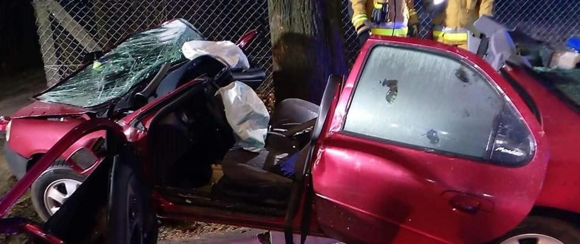 Wypadek drogowy w Sierakowie