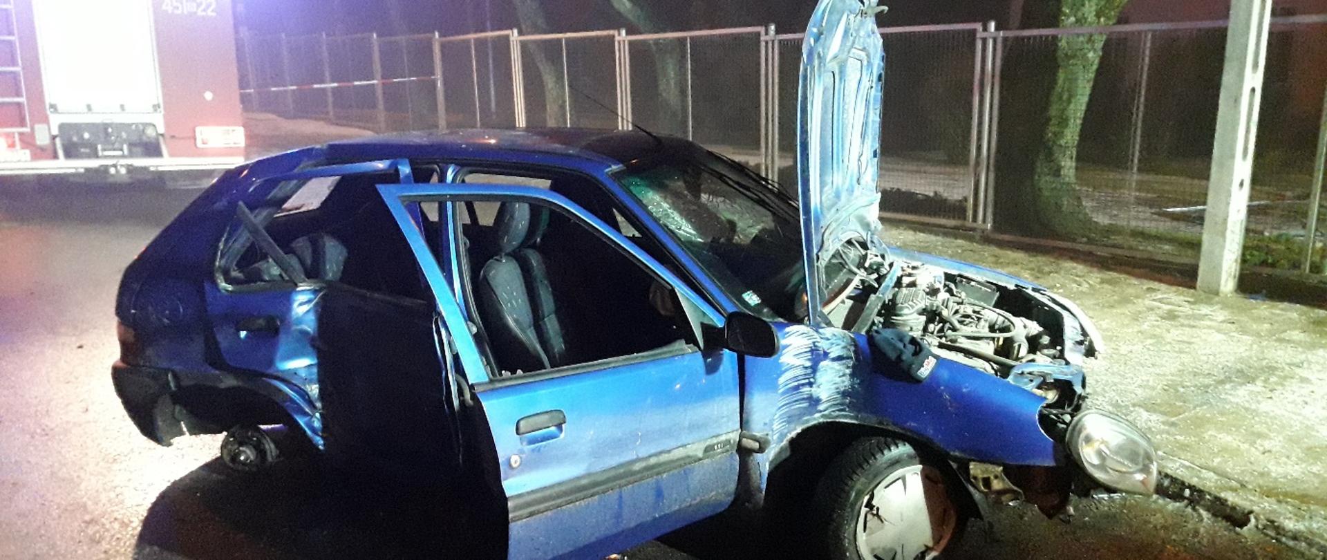 Wypadek w miejscowości Trzcianne.