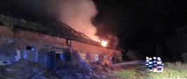 POŻAR ZABUDOWAŃ GOSPODARCZYCH W MASANOWIE