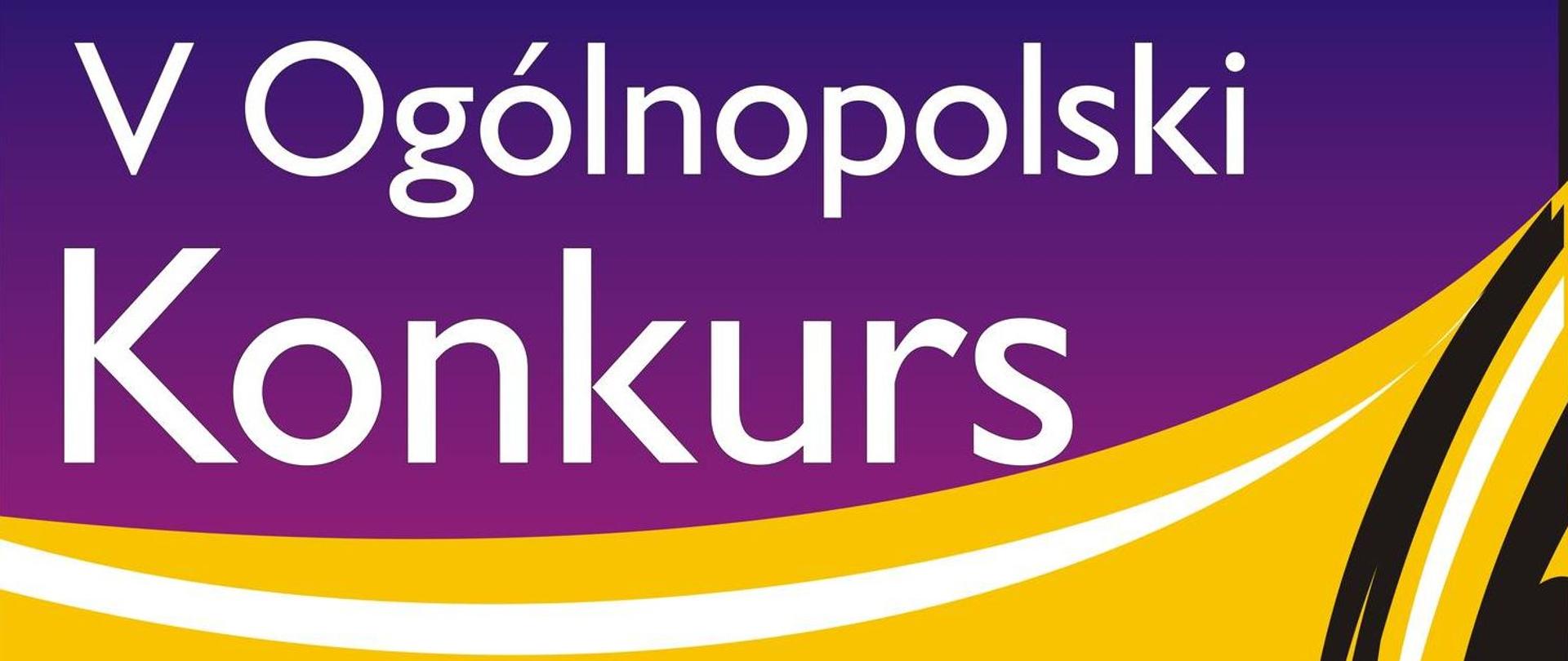 Grafika - afisz konkursu. Tło różnokolorowe. Na górze napis: V Ogólnopolski Konkurs. W dolnej połowie napisy: Uczniów Klas Instrumentów Dętych WADOWICE 2023 - 30.03.-02.04.2023 - Państwowa Szkoła Muzyczna I i II stopnia w Wadowicach. na samym dole loga instytucji wspierających organizację imprezy.