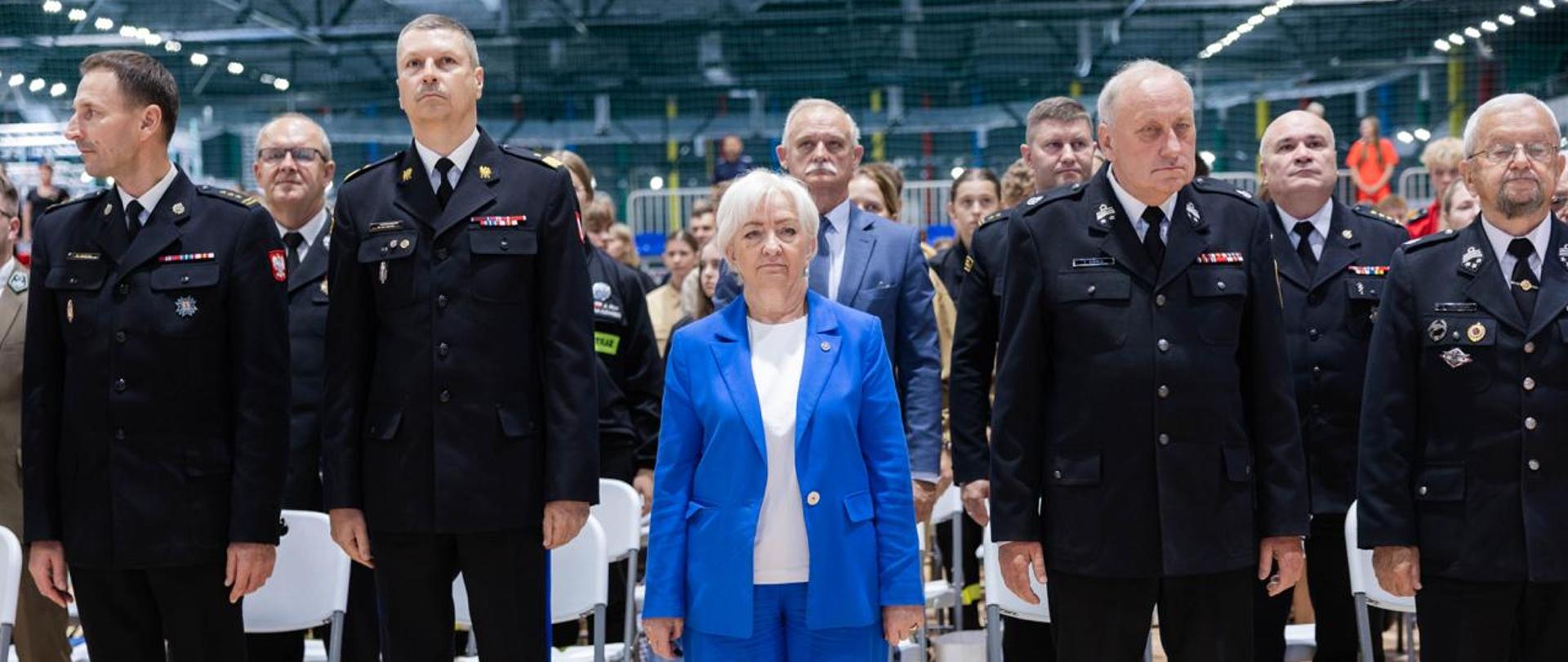 Wojewoda łódzki Dorota Ryl podczas Sejmiku Młodzieżowych Drużyn Pożarniczych