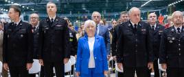 Wojewoda łódzki Dorota Ryl podczas Sejmiku Młodzieżowych Drużyn Pożarniczych 