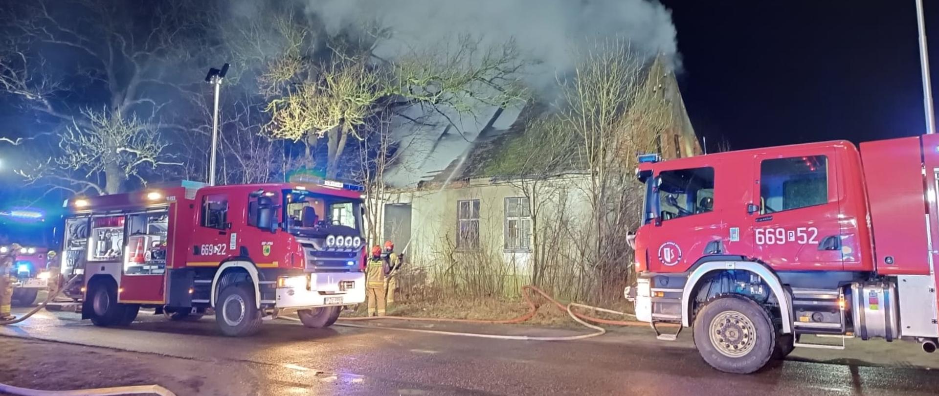 Interwencja w związku z pożarem.