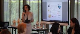 Uroczyste otwarcie śniadania prasowego “Jewellery from Poland. Amber - Treasure of the Baltic Sea” przez Ambasador Magdalenę Bogdziewicz