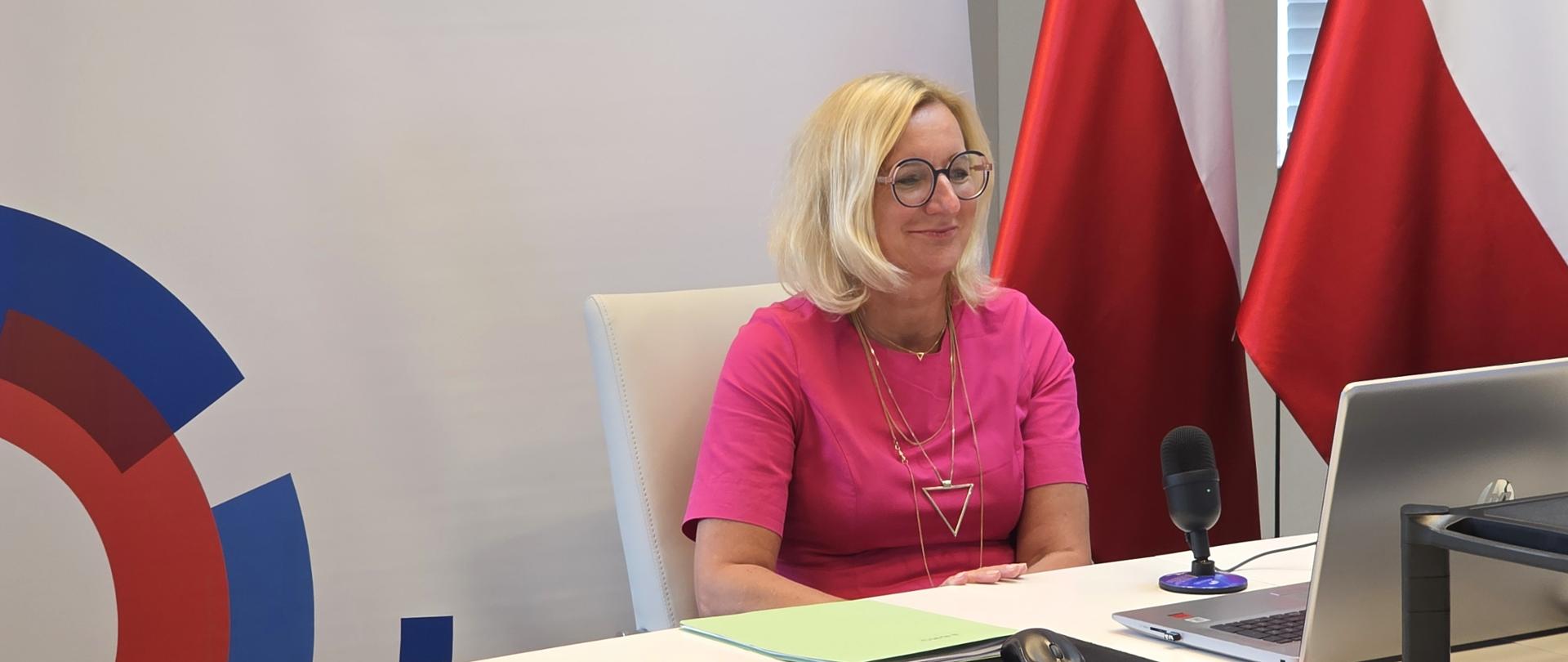 Dr Agnieszka Glapiak podczas posiedzenia EBMS