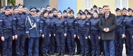 Uroczystość z okazji ślubowania nowo przyjętych funkcjonariuszy w KWP zs. w Radomiu